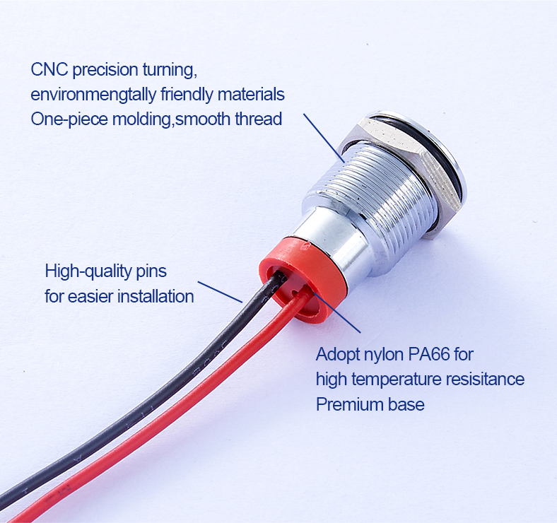 6mm 8mm 10mm 12mm 16mm 19mm 22mm Led Indicator Lights Signal Lamp