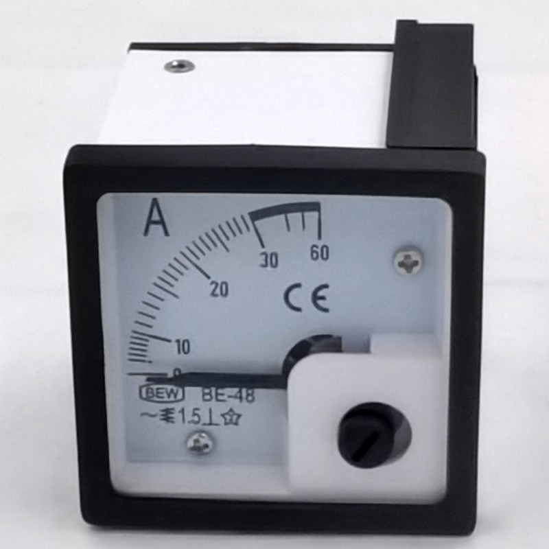 Analog Ac Ammeter Ac Voltmeter and 48*48mm Size Analog Ampere Panel Meter for Measuring Ac Ampere Meter 30/5A