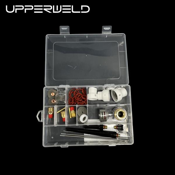 Welding Torch Accessories 48PCS Clear Nozzle Spare Parts Include Collet Upperweld