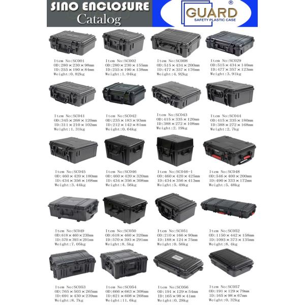 ABS пластиковый портативный инструментальный ящик с предварительно разрезанной пеной