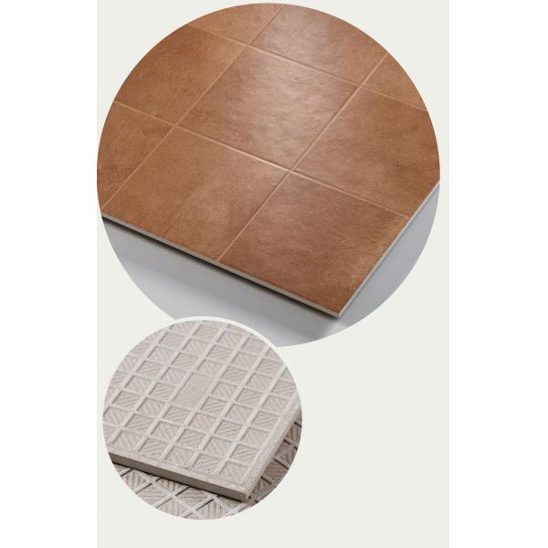 Brown Eco-Friendly Ceramic Floor Tiles 24x24 Clay AAA Grade