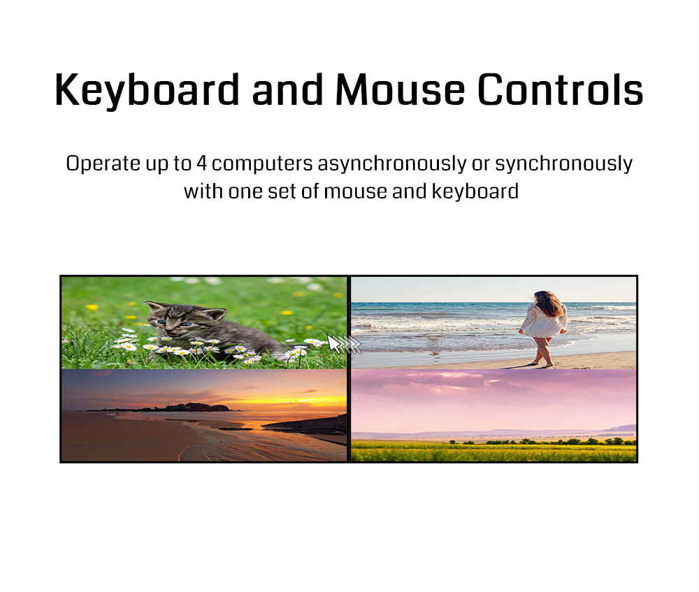 4K60 Resolution Multi-Viewer Processor with 4 HDMI Inputs and Multi-Window Display for Video Wall Control