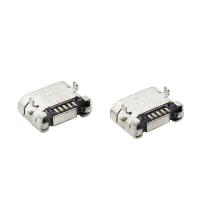 Passo fêmea ROHS do jaque 6.4mm dos micro USB do telefone celular conectores da tabuleta 5P com cargo