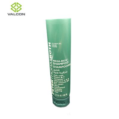 Half Transparent Shampoo Tube Packaging Green Flip Cap Pearlized Glossy Varnish