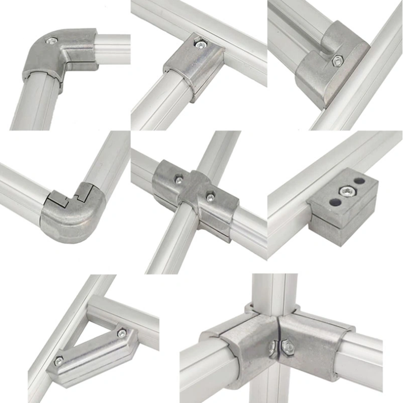 DYJ43-A15 Conector de tubería de aluminio de venta caliente Junto de aleación de aluminio de 90 grados para tubería de aluminio OD 43mm