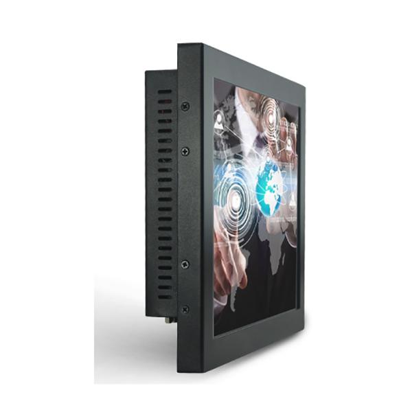 Monitor HMI de 24 pulgadas, integrado, IP65, resistente al agua, capacitivo, pantalla táctil capacitiva de 10 puntos, monitor de pantalla táctil industrial