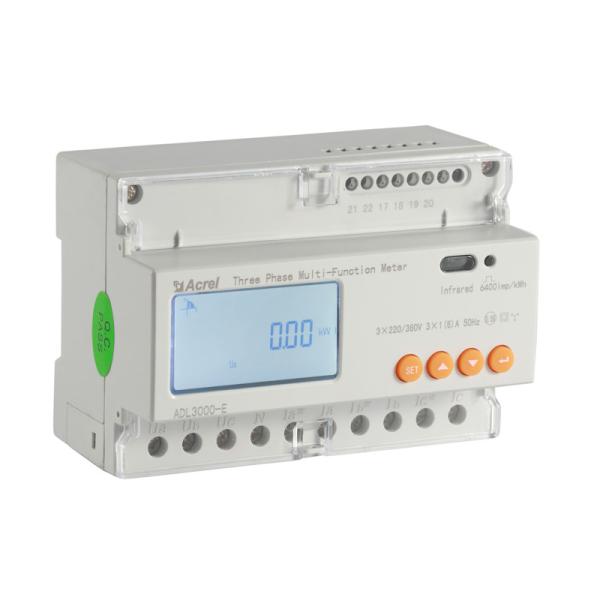 Classe 0.5S de DIN35mm medidor ADL3000-E da energia de Acrel do medidor do Kwh de 3 fases