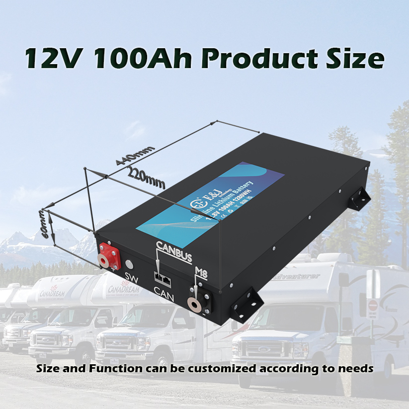 Ultra Slim 12V 100Ah Lithium Ion Battery Pack Long Lasting With High Energy Density