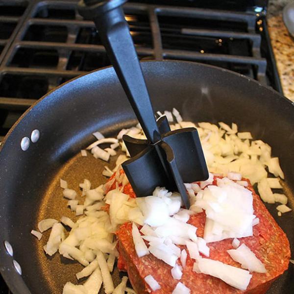Heat Resistant Meat Chopper Masher And Smasher For Hamburger
