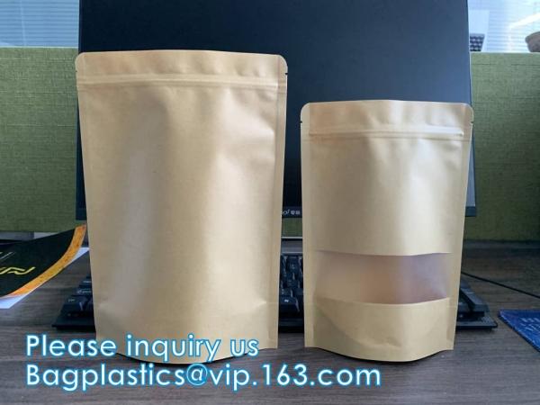 Ziplock And Heat Sealable Bags - Stand Up Food Storage Pouches - Safe Waterproof Packaging Barrier