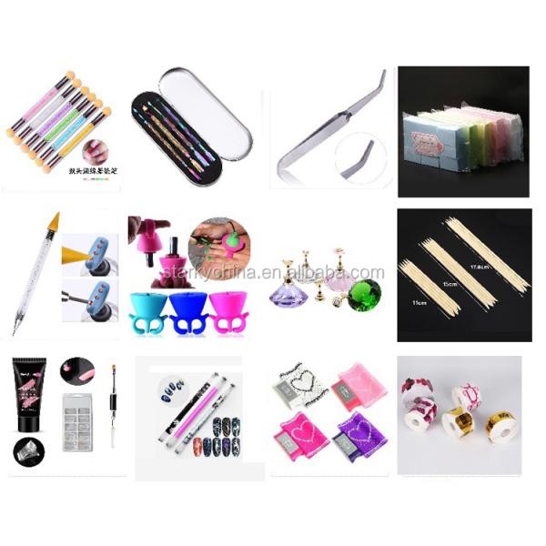 Colorful 6pcs C Curve Metal Rod Sticks DIY Nail Art Tool