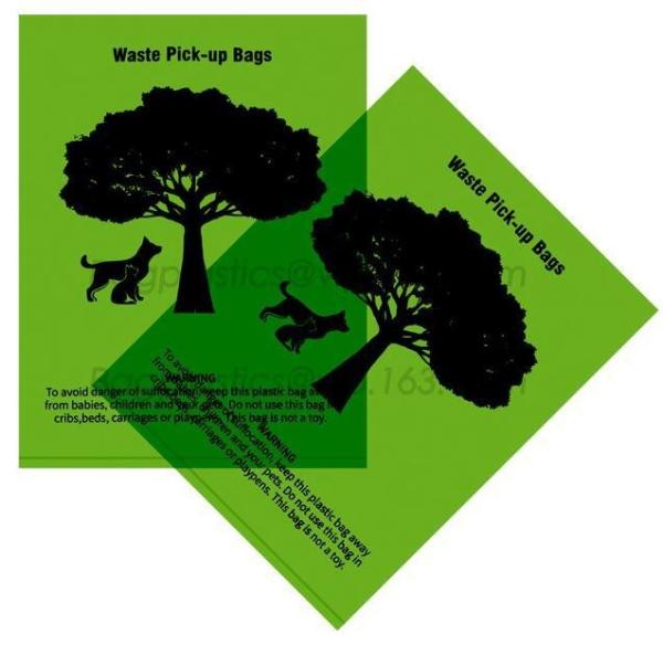 Custom Dog Poop Bag with Dispenser and Leash Clip for doggy waste on Roll, Complete portable pack pooper scooper, poop b