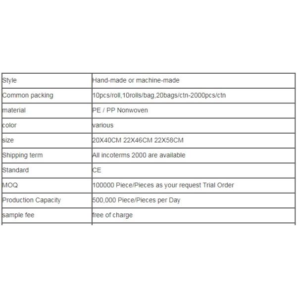 Oil Proof Nonwoven 40gsm Disposable Sleeve Cover