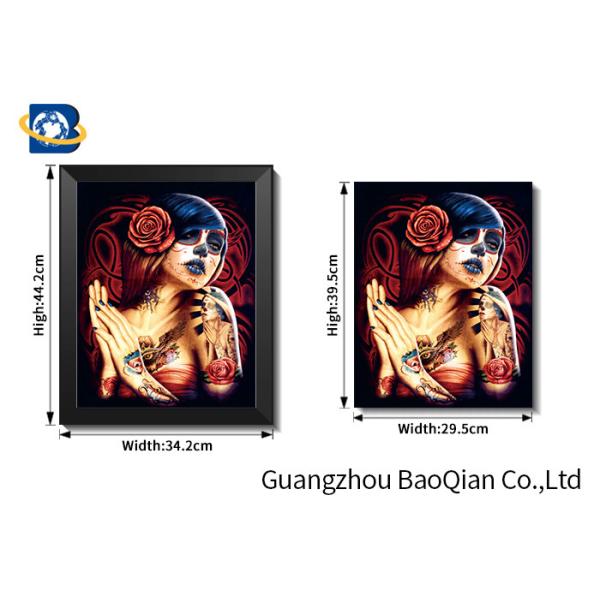 3d Stereograph Printing / Pictures , Lenticular Famous Figure 3d Picture Of Beautiful Girl