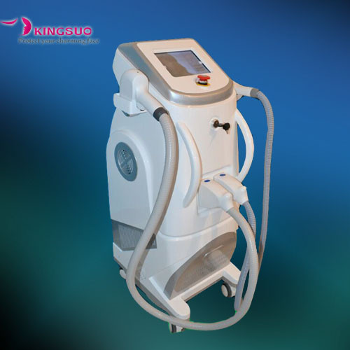 2 handles diode laser & ipl SHR for hair removal
