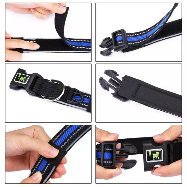 Personalized Outdoor Anti Lost Necklace Pet Collar Leashes Customized Logo