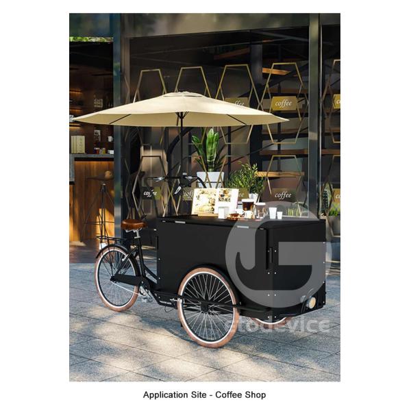 Fruit Raw Material Coffee Tricycle Ice Cream Food Cart with CE Mobile Pancake Food Truck