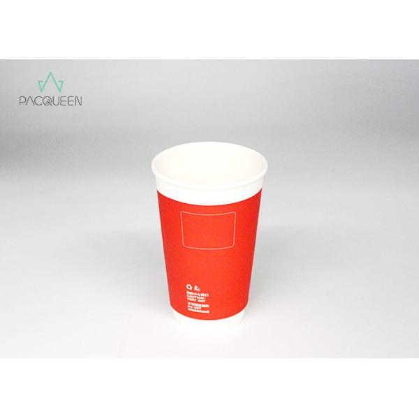 Heat Resistant Double Walled Takeaway Coffee Cups Food Grade Ink For Hot Drinks