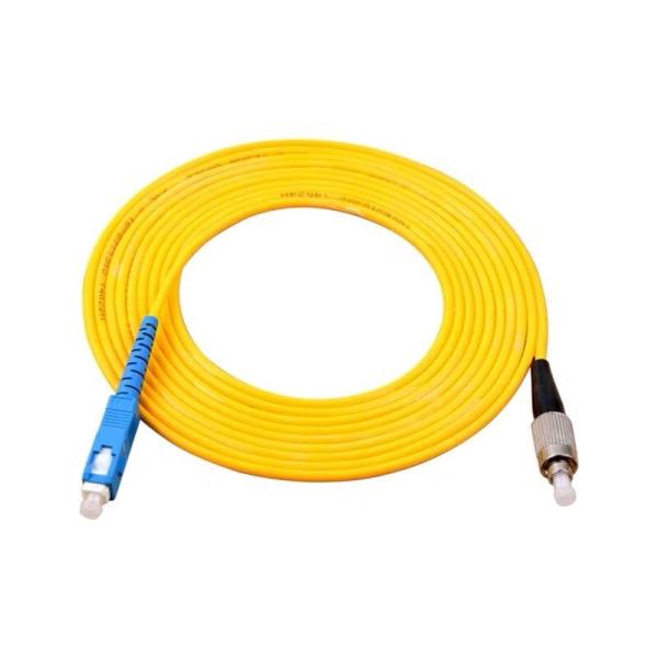 FC UPC To SC UPC Simplex 3.0mm PVC Single Mode Fiber Patch Cable , Jumper Fiber Patch Cord