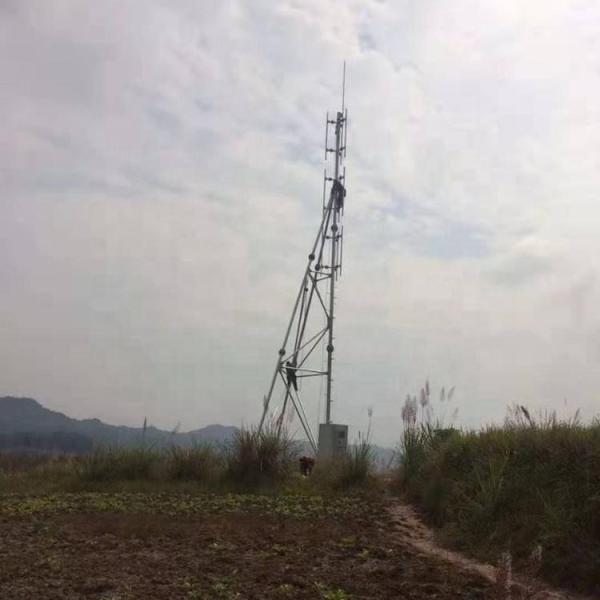 O mergulho Q355 quente de aço galvanizou o mastro de Guyed para a telecomunicação