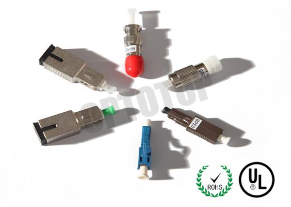 5dB Optical Fiber Attenuator Male To Female With FC Connector , UL ISO Listed