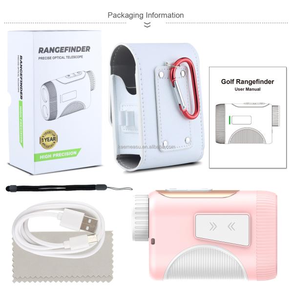 Compact Golf Laser Rangefinder Laser Safety Level Class 1 92*58*35mm for Outdoor