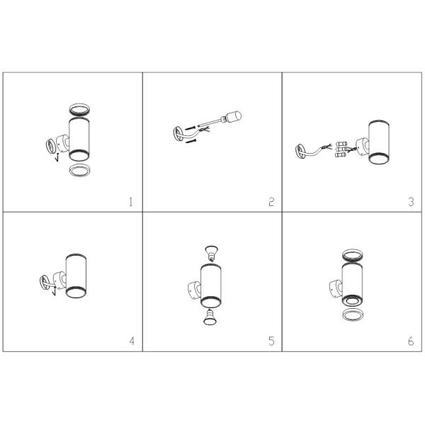 14W IP54 Cylinder LED Outdoor Wall Light Shine , Up And Down Wall Light CE / RoHS round shape