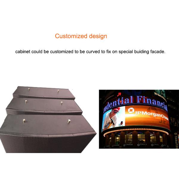 6500 Nits Billboard LED Display Outdoor All Weather Resistant Cold Steel Cabinet