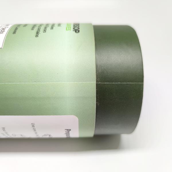 Eco Friendly Biodegradable Cardboard Tube Packaging For Tea Coffee Round