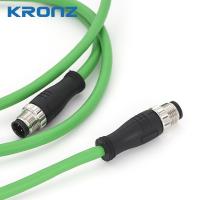 M12 Connecteur préassemblé Ethernet/IP câble en PVC double blindage 8 broches connecteur de code X