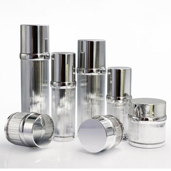 Customization Cosmetic Container Set Pump Bottle And Cosmetic Jar Set