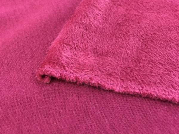 High quality of durable and good thermal for casual sportwear hoodie velboa knitted fabric