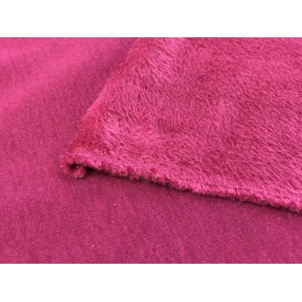 High quality of durable and good thermal for casual sportwear hoodie velboa knitted fabric