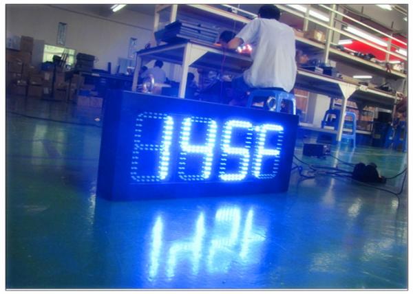 Custom Size Large Outdoor LED Price Signs For Gas Stations With 4 And 5 Digit Formats