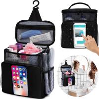 Organiseur de voyage pour les toilettes rectangulaires thermiquement isolées noir et rose