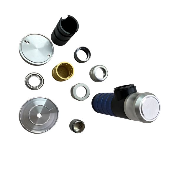 Custom CNC machined aluminum alloy massager housing, anodized fascia gun housing, multi-color massager replacement housing

