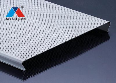 Fire Rated Aluminium Strip Ceiling , False Ceiling Aluminium Panels With Powder Coating