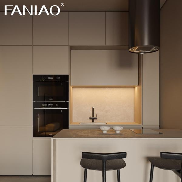 Mini cocina de cocina de melamina potable para hotel