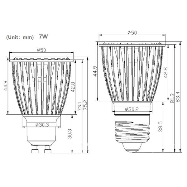 CREE COB GU10 MR16 E27 LED Spot Light 3W 5W 7W