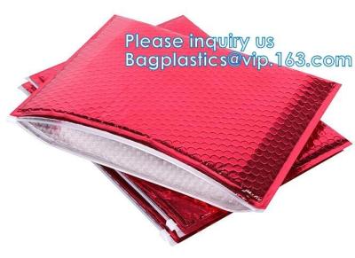 Mailer Slider Air Zip lockk Ploy Bubble Mailing Packaging Bag, Beauty Padded Pouch, Shipping Bags, Envelopes