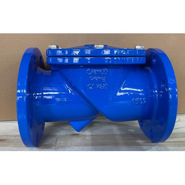 BS5153 45 Degree Rubber Seat Cast Iron Check Valve