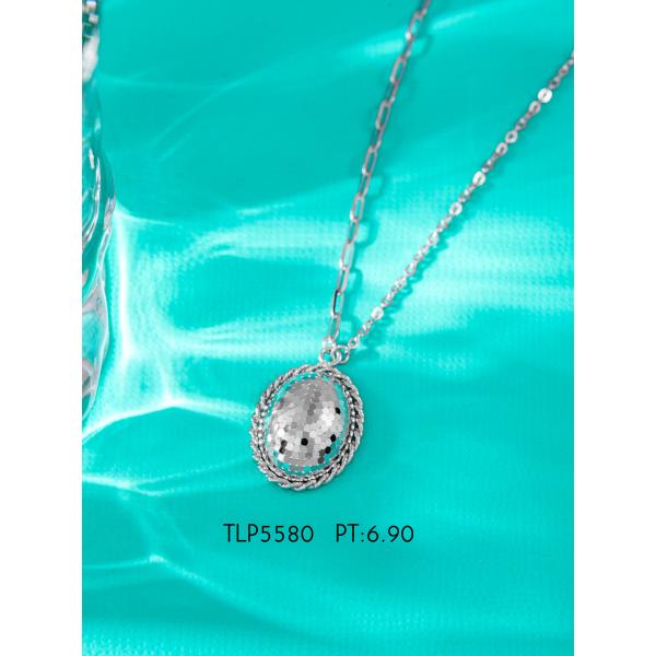 Platinum set necklace & earring & ring new jewelry.