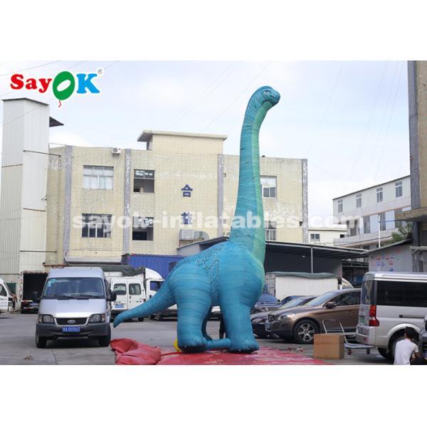 Inflatable Christmas Dinosaur 7m H Giant Inflatable Dinosaur Model With Air Blower For Exhibition
