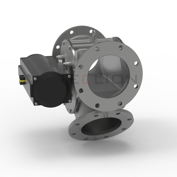 Return Pneumatic Conveying Valves Diverter Gate For Material Handling System