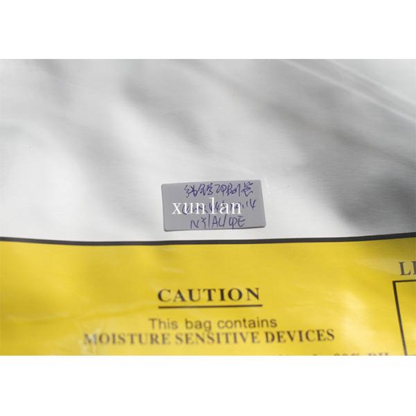 Yellow Logo Aluminum Foil  Bags Heat Sealed For Mailing Electronic Components