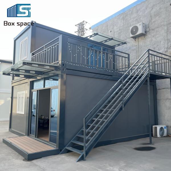 Boxspace Maison préfabriquée 2 chambres Maisons abordables Maisons minuscules Prêtes à être expédiées 3 chambres 2 salles de bain Pour les Philippines et la Malaisie