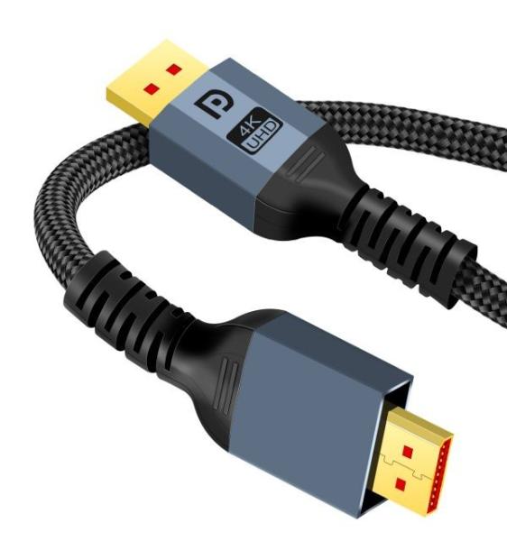 High Speed 30 28AWG Oxygen-Free 1080P 60Hz 4K DP1.2 4K Displayport 1.2 Fiber Optic Cable