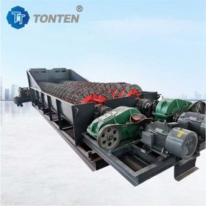 Двойная спиральная песчаная стиральная машина винтовая песчаная стирка вода каменная стирка