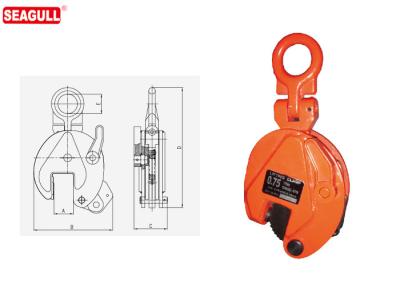 1 Year Warranty 5 Ton Vertical Plate Lifting Clamps For Construction Hoist