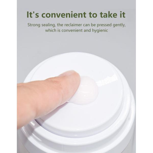 Акриловый безвоздушный опарник сливк с отжатым насосом для упаковки сливк BB/CC/DD